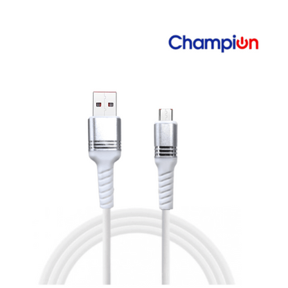 Data Cable Micro PVC Metal 3Amp 1Mtr (Silver)