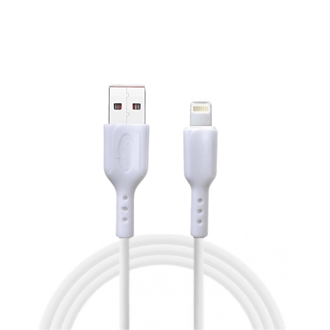 Data Cable iPhone PVC 3Amp 1Mtr (White)