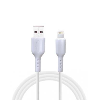 Data Cable iPhone PVC 3Amp 1Mtr (White)