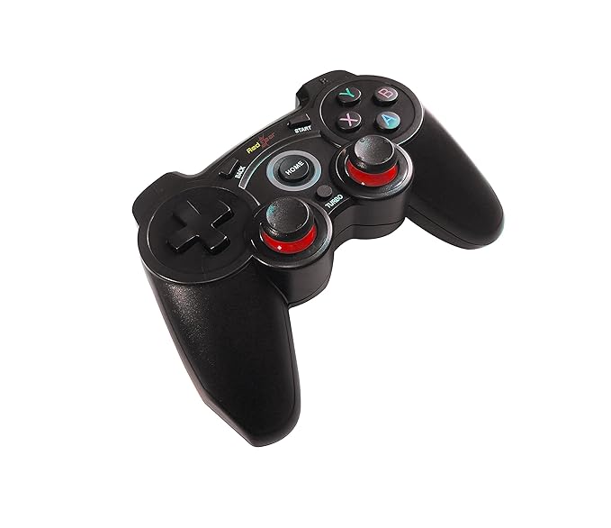Redgear Elite Wireless Gamepad with Ultra-Precise VR, Vibration Feedback, Smooth AXBY Keys for PC (Black)