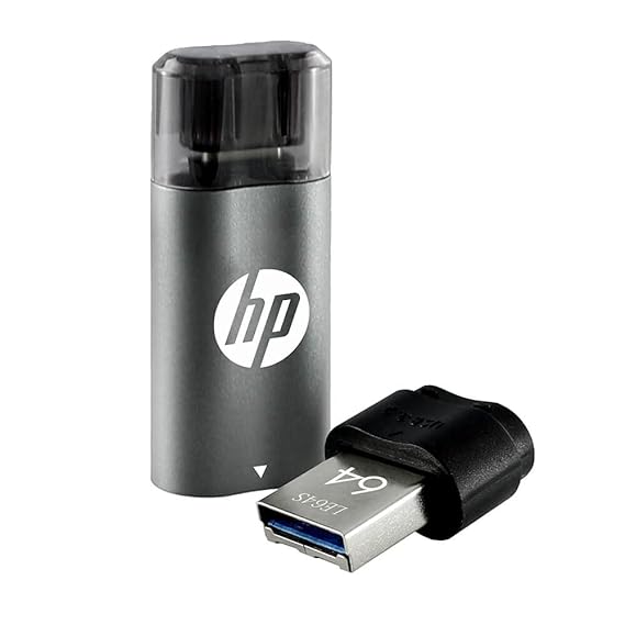 HP x5600c OTG 3.2 Pen Drive Type C (Grey & Black)