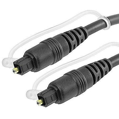 Optical Audio Cable - Toslink Cable Fiber Optic Cable For Home Theater, Sound Bar, TV, PS4, Xbox, Playstation & More (1.5m)