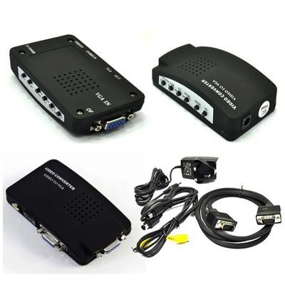 PAL to VGA Video Converter , AV/S-Video/BNC to VGA | Multi-Resolution Support | NTSC/PAL/SECAM Compatible