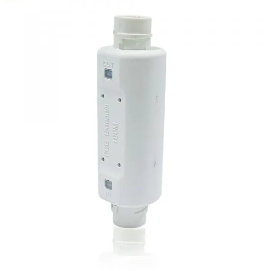 White electronic device with visible branding on a white background