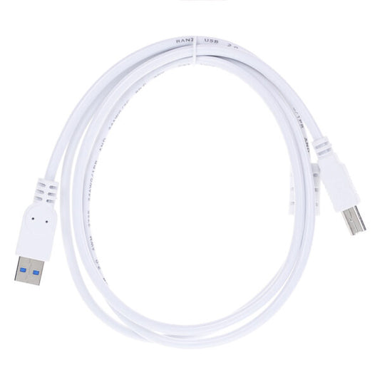 USB Printer Cable 3 Mtr 2.0V (Black/White)