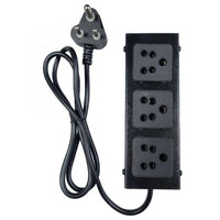 Power Strip PDU Socket 5A Durable & Reliable for DVR/NVR Racks (Black)