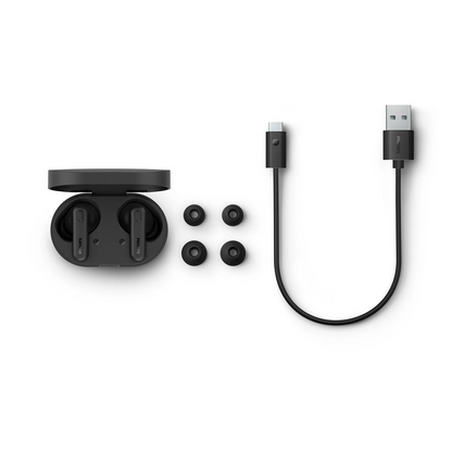 Philips TAT1108BK/00 True Wireless Earbuds, in-Ear Active Noise Cancelling Bluetooth v5.3 Earphones