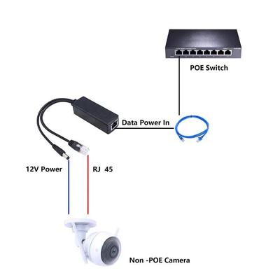 PoE Splitter Adaptor 48V To 2Amp | Power Over Ethernet Adapter Active for IP Camera IP Phone PoE Devices PoE Switches