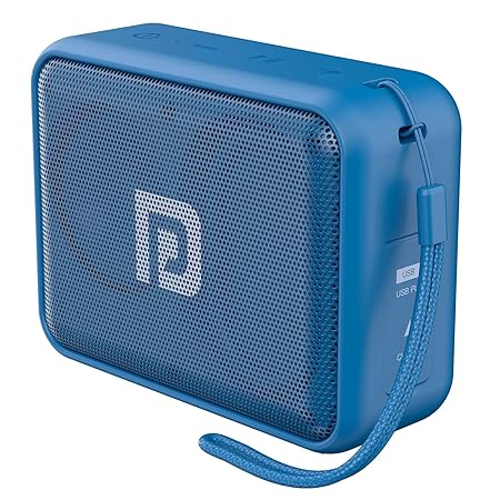 Portronics Dynamo 5W POR-737 Bluetooth 5.0 Portable Stereo Speaker with TWS, USB Music & FM Music and Clear Bass Sound (Blue)