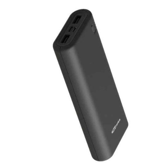 Portronics Indo 20X POR-1017,20,000mAh PowerBank,2.0A Dual Input and Dual USB Output for Android and iOS Devices(Black)