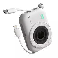 Portronics Power Shutter 10000mAh 15W Wireless Magnetic Power Bank, 22.5W PD, Type C & 8 Pin Cable, LED Display