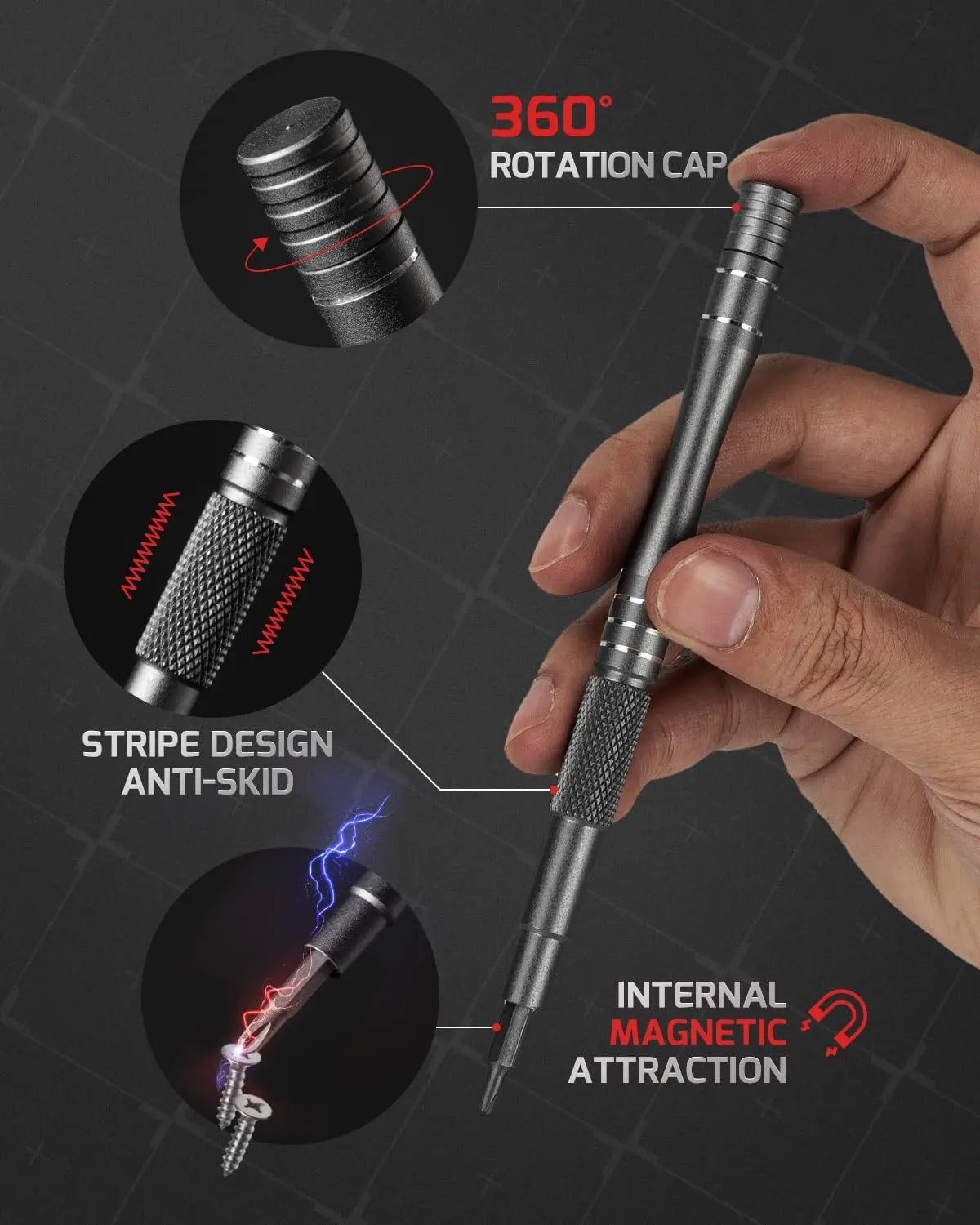 Precision Mechanic Tool Set 128 in 1 Magnetic Screwdriver Kit for PC, Mobile, Laptop, MacBook, PS5, Xbox & Camera Repair
