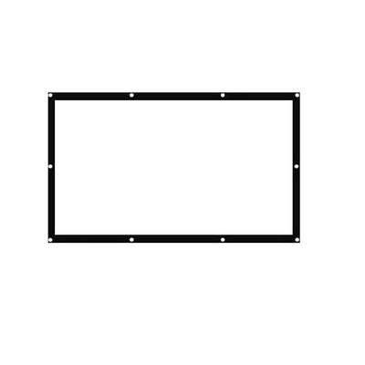 Projection Screen With Fixed-Frame , Anti-Creased , Imported High Gain Fabric,Diagonal, Supports Full HD 1080P, UHD-3D-4K