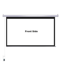 Projector Screen Motorized with Auto USB Trigger Elite Ultra HD 4K Matte White , Retractable, High-Definition for Home Theaters, Offices & Classrooms