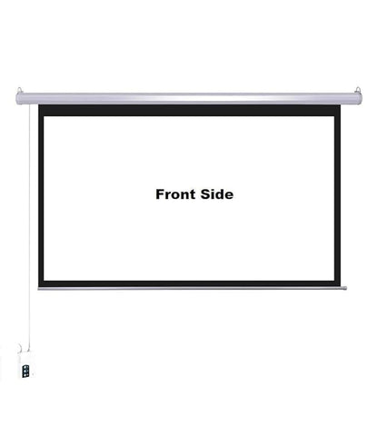 Projector Screen Motorized with Auto USB Trigger Elite Ultra HD 4K Matte White , Retractable, High-Definition for Home Theaters, Offices & Classrooms