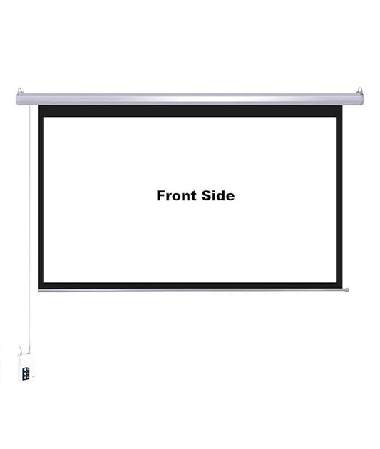 Projector Screen Motorized with Auto USB Trigger Elite Ultra HD 4K Matte White , Retractable, High-Definition for Home Theaters, Offices & Classrooms
