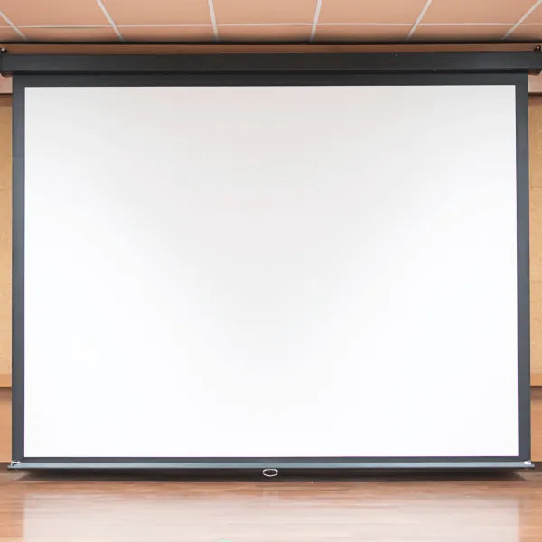 Projector Screen Motorized Remote-Controlled, Anti-Crease High Gain Fabric, Supports Full HD 1080P & 4K UHD, Smooth Quiet Operation, Diagonal Display with Wireless Remote