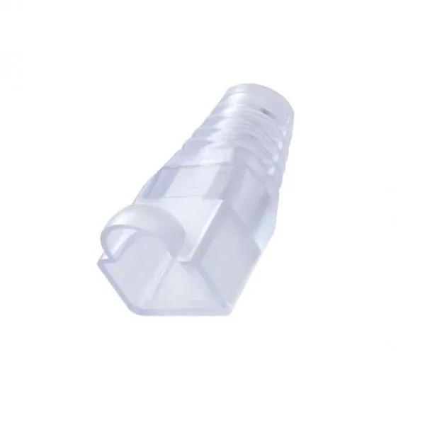 RJ45 Connector Boots Cat5E/Cat6 Plugs Caps for Network Cables (Transparent )- Pack of 100