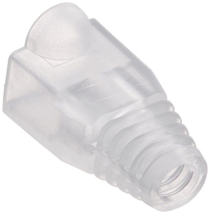 RJ45 Connector Boots Cat5E/Cat6 Plugs Caps for Network Cables (Transparent )- Pack of 100