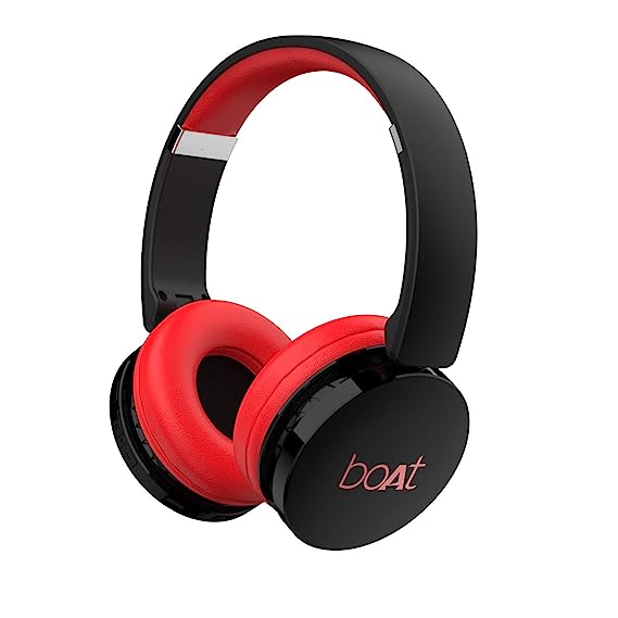 boAt Rockerz 370 On Ear Bluetooth Headphones with Upto 12 Hours Playtime, Cozy Padded Earcups and Bluetooth v5.0, with Mic