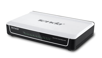 Tenda S16-16-port Fast Ethernet Switch (Desktop) (White)