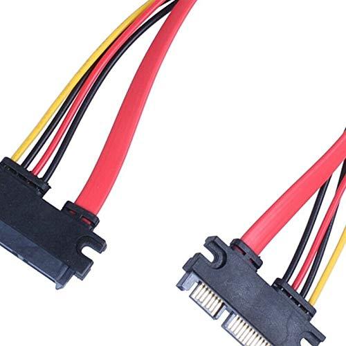 SATA Male to Female 7+15 Pin Serial ATA SATA Data Power Extension Cable Connector Conterver