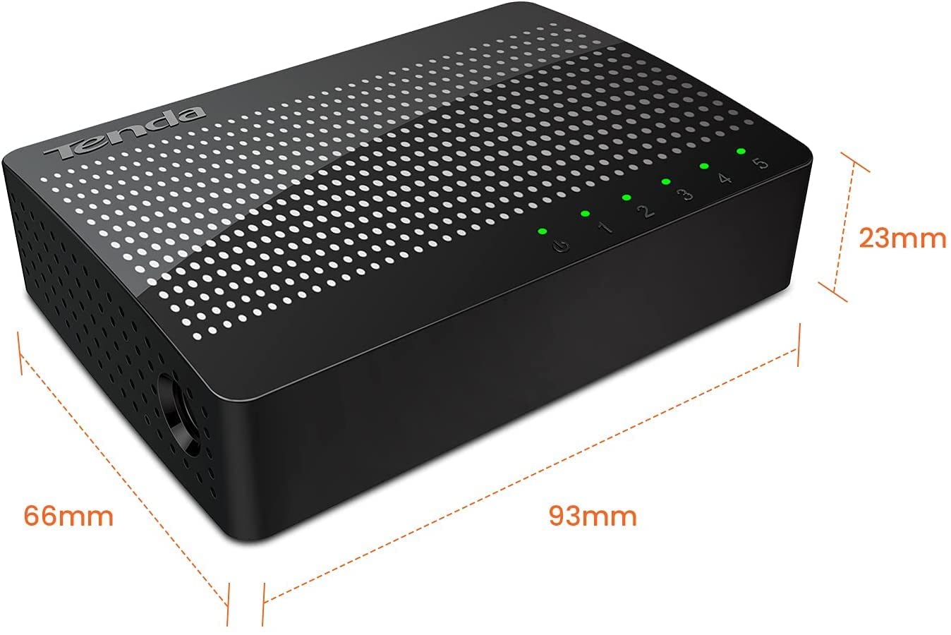 TENDA-SG105 5-Port Ethernet Switch |Small Office or Home network |Smart LED (Black)