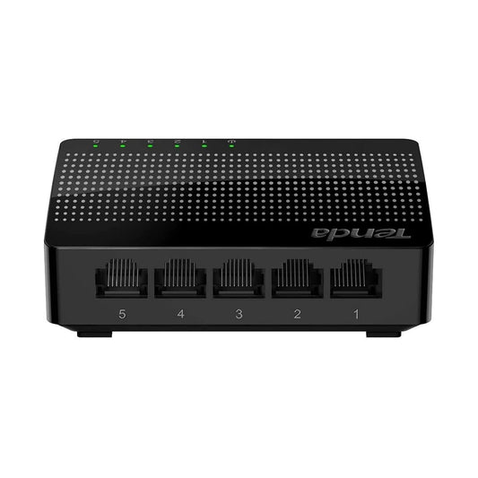 TENDA-SG105 5-Port Ethernet Switch |Small Office or Home network |Smart LED (Black)
