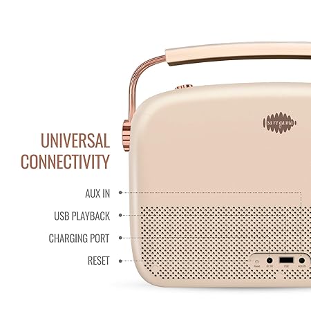 Saregama Carvaan 2.0 Hindi Portable Music Player - Sound by Harman/Kardon with 5000 Preloaded Songs and Podcast, FM/BT/AUX