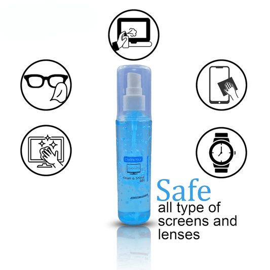 Screen Cleaner Fluid Gel (100ml) -for LCD & LED TV, Monitor, Mobile, Laptop, Tab, MacBook, Camera Lenses, Mica Sheets, Car Windows with Fiber Cloth