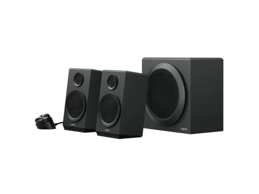 Logitech Z333 2.1 Speakers With Subwoofer Home Theatre, Black (Refurbished)