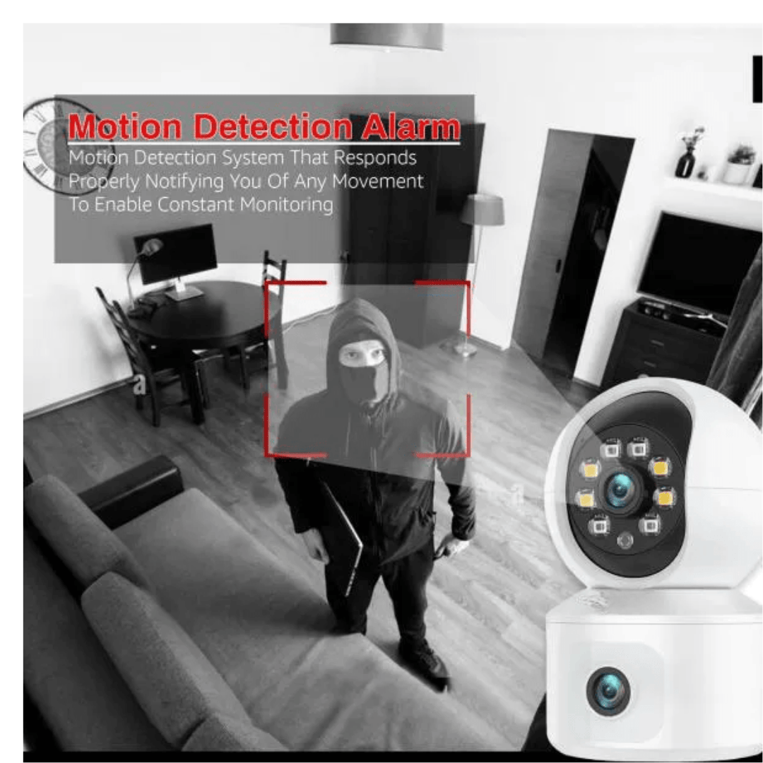 Smart WiFi CCTV Camera | 2MP Dual View Robo Cam with Motion Detection