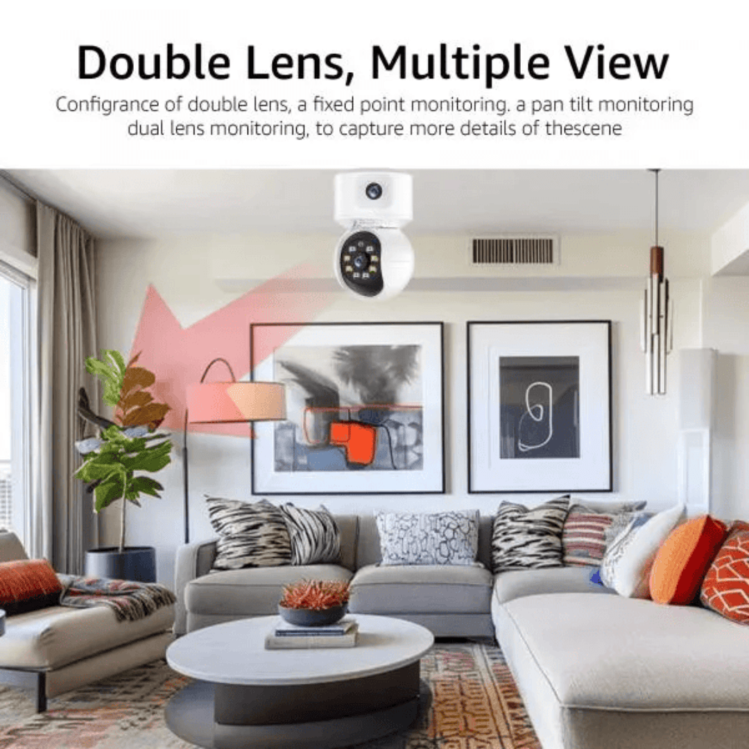 Smart WiFi CCTV Camera | 2MP Dual View Robo Cam with Motion Detection
