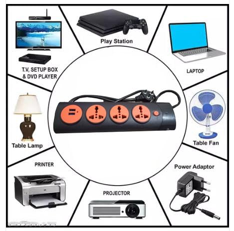 Spike Extension Board 516U With Universal Socket (1.5 Meter)