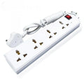 Spike 4+1 Way | International Socket with Single Switch | 4 Way Extension Board with Extension Cord