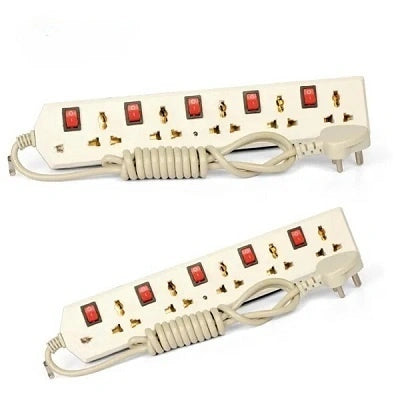 Spike 5+5 Way | Extension Board/Cord, Multi Socket Spike Guard