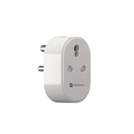 Portronics Splug 16 Wifi 16A Smart Plug Suitable for AC, Geyser, TVs, Fan Compatible with Alexa and Google Assistant