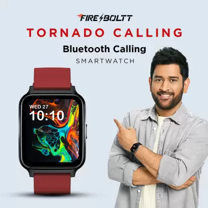 Fire-Boltt Tornado Bluetooth Calling Smartwatch (Black Free Size)