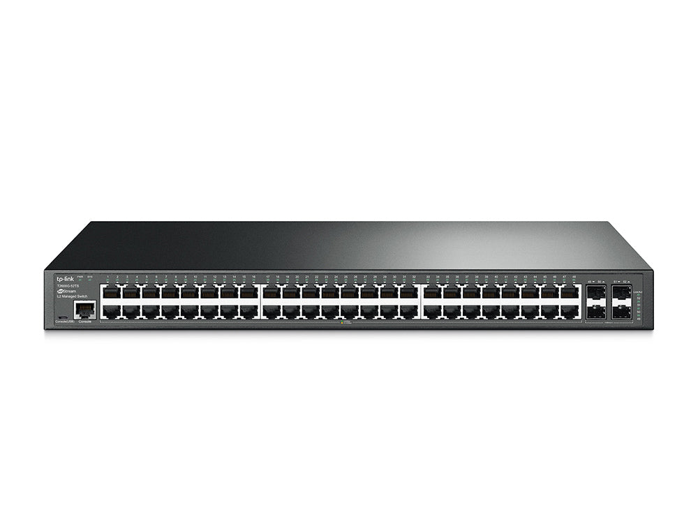 JetStream¢â€žÂ¢ 52-Port Gigabit L2 Managed Switch, 48 Gigabit RJ45 Ports, 4 Gigabit SFP Slots