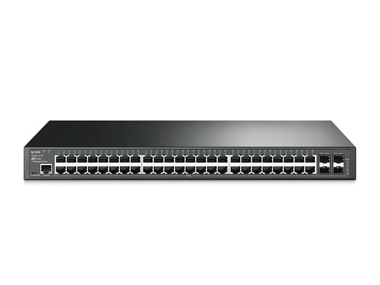JetStream 52-Port Gigabit L2 Managed Switch, 48 Gigabit RJ45 Ports, 4 Gigabit SFP Slots