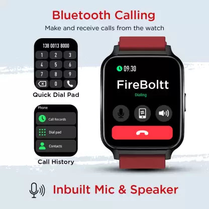 Fire-Boltt Tornado Bluetooth Calling Smartwatch (Black Free Size)