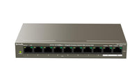 Tenda TEF1110P-8-63W 10 Ports PoE Switch (Grey)