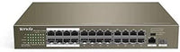 Tenda TEF1126P-24-250W 24-Port Gigabit/SFP Slots Switch with 24-Port PoE (Gray)