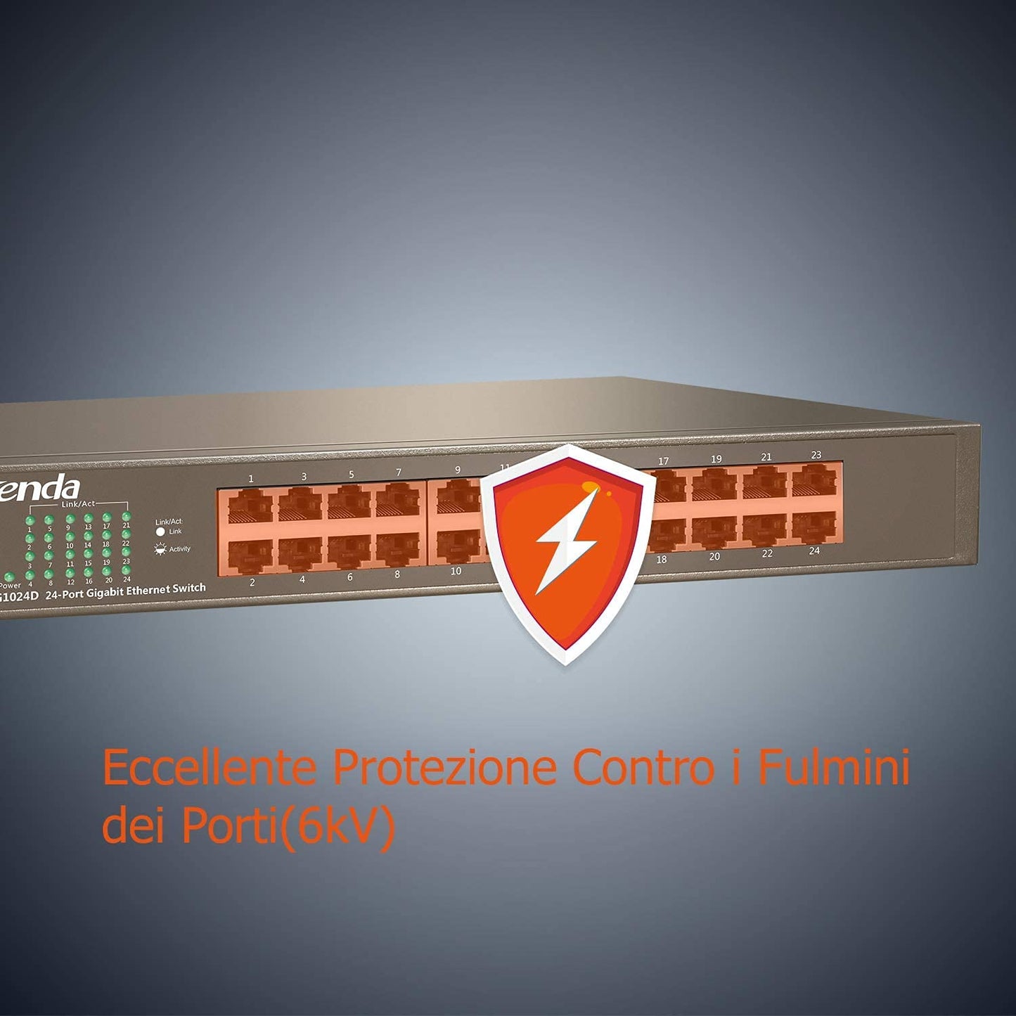 Tenda TEG1024D 24-Port Giga Ethernet Switch (Grey)