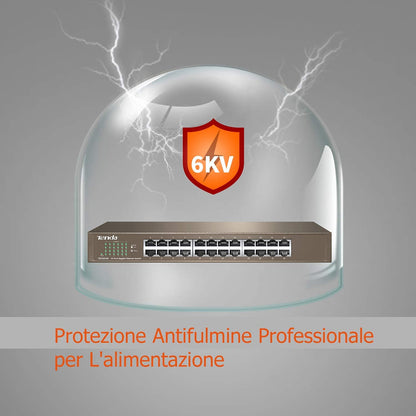 Tenda TEG1024D 24-Port Giga Ethernet Switch (Grey)