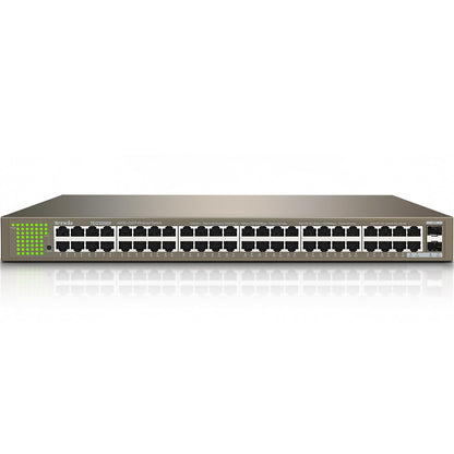 Tenda (TEG1050F) 50-Port Unmanaged Gigabit Ethernet Switch, Ethernet Splitter ,48 Giga+ 2SFP Ports,Plug & Play,Desktop/Wall-Mount