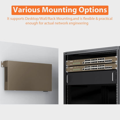 Tenda (TEG3328F) 28-Port L2+ Gigabit Smart Managed Switch, 24 GE Ports, 4 SFP, QoS, VLAN, Static Routing