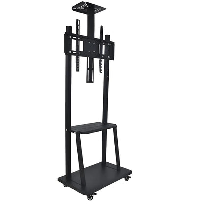 Interactive Panel Stand Full Motion Swivel Floor Stand TV Trolley with Brackets for 32" inch (81.28cm) to 70" (177.8cm) LED, LCD, Plasma