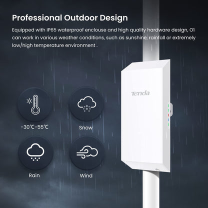 Tenda O1 300Mpbs Wireless 2.4GHz 8dBi Outdoor Point to Point CPE