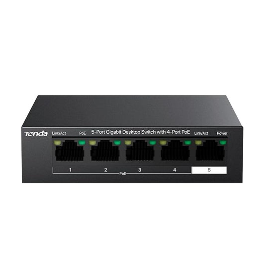 Tenda TEG1105P 5-Port Gigabit Desktop Plug & Play POE Switch